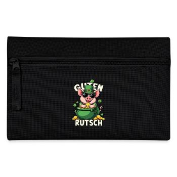 Bonne Veille du Nouvel An Cochon Chanceux - Trousse - noir - Devant