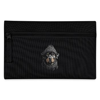 Rottweiler Bobble Hat Chien Chien Rottie - Trousse - noir - Devant