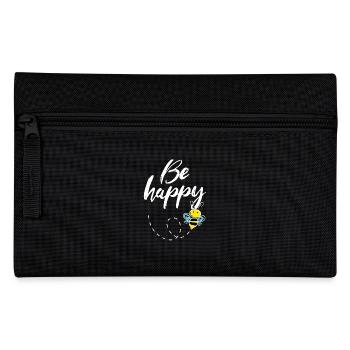 Be Happy Bee - Pencil Case - black - Front