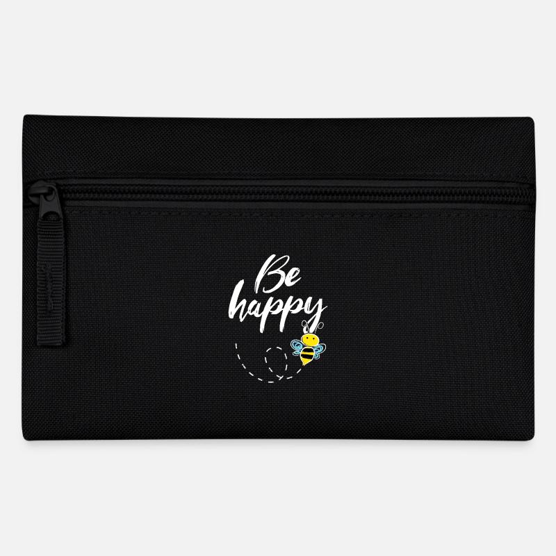 Be Happy Biene - Federtasche - Schwarz