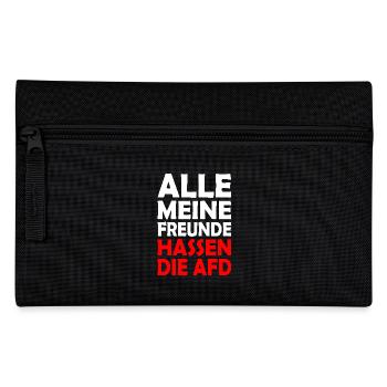 Tous mes amis détestent l’AfD - Trousse - noir - Devant