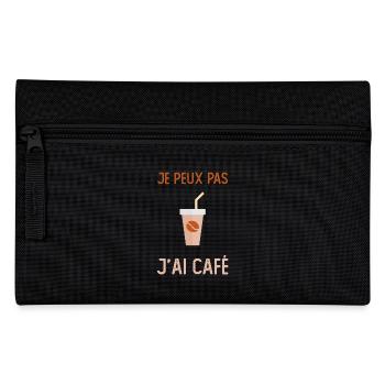 I can't I have coffee barista - Pencil Case - black - Front