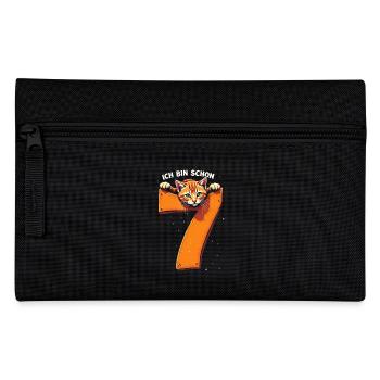 7. Geburtstag - Ich bin schon 7 Jahre - Federtasche - Schwarz - Vorne