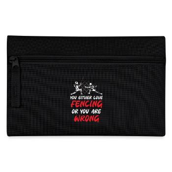 Soit vous aimez l’escrime, soit vous avez tort - Trousse - noir - Devant