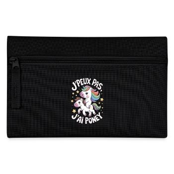 J' peux pas j'ai Poney - Trousse - noir - Devant