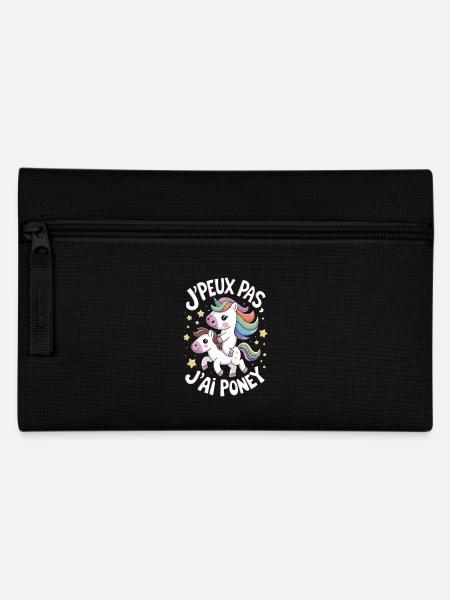 J' peux pas j'ai Poney - Trousse - noir