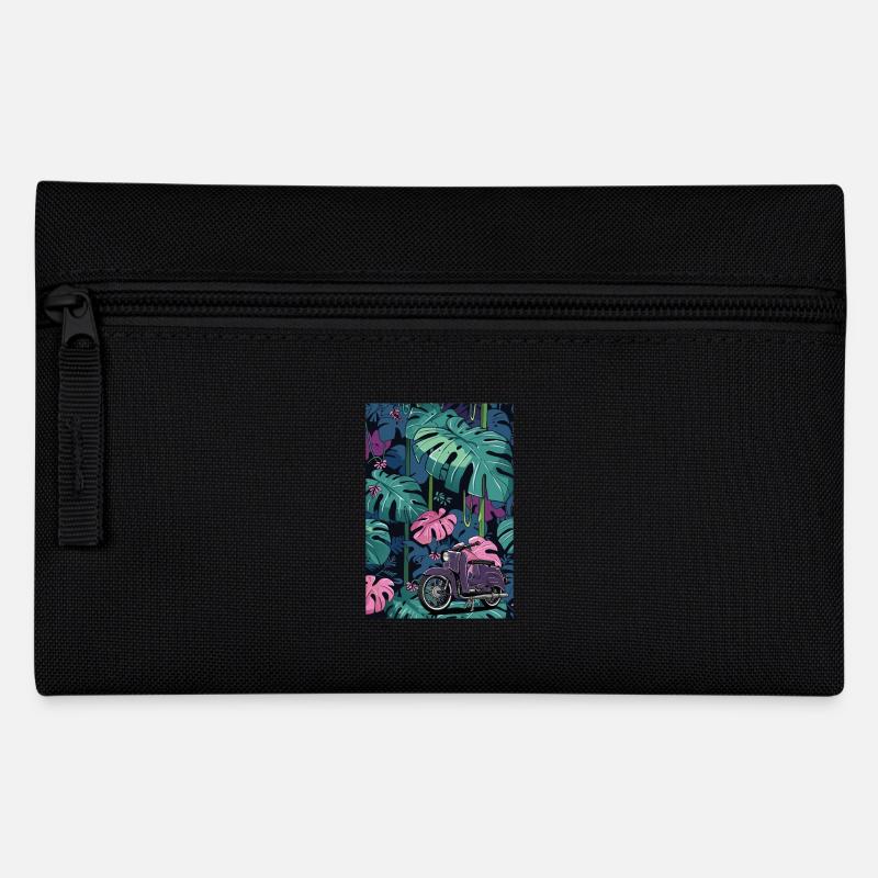 Schwalbe (lila) // Illustration - Federtasche - Schwarz