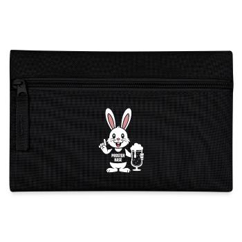 Prosterhase - Osterhase - Prost - Ostern - Federtasche - Schwarz - Vorne