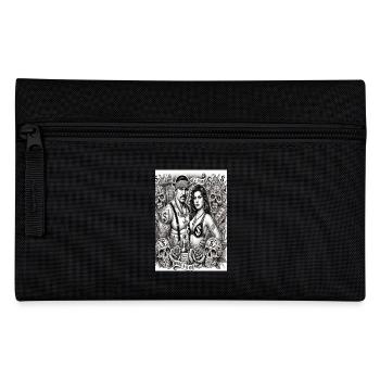 Bonnie und Clyde nach Chicano-Art - Federtasche - Schwarz - Vorne