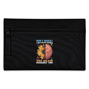 Funny Brain Surgery Survivor Design - Pencil Case - black - Front