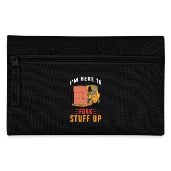 Forklift driver - Pencil Case - black - Front