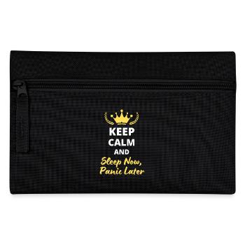 Keep Calm and Sleep Now, Panic Later - Trousse - noir - Devant