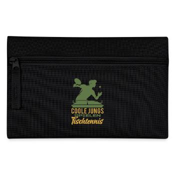 Ping Pong Spruch Geschenk Sport Geschenkidee - Federtasche - Schwarz - Vorne