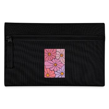 Fleurs de flore bohème - Trousse - noir - Devant