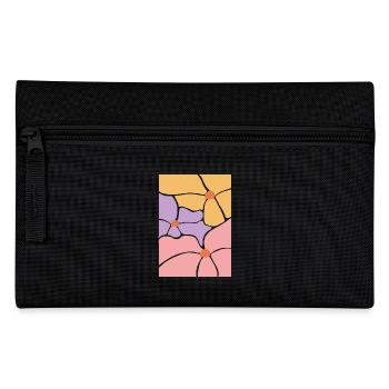 Fleurs de flore bohème - Trousse - noir - Devant