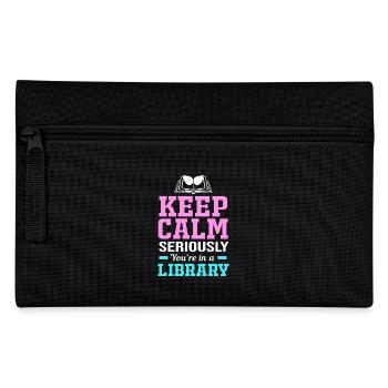 Library Book Bookworm Reading Bookworm - Pencil Case - black - Front
