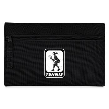 Tennis Hobby Sport Tennisspieler Tennis Lover - Federtasche - Schwarz - Vorne