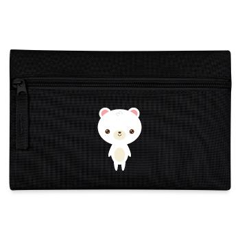 cute polar bear - Pencil Case - black - Front