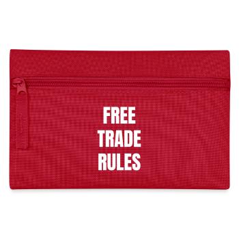 Free Trade Rules - Pencil Case - red - Front