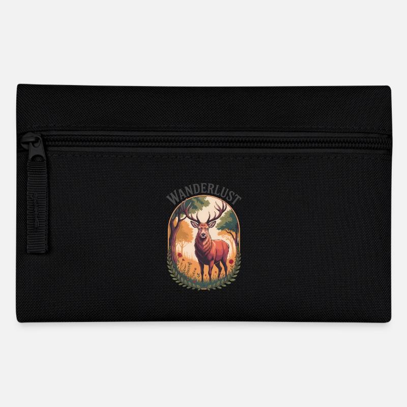 Wanderlust - Federtasche - Schwarz