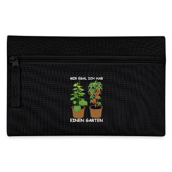 Je m’en fiche, j’ai un jardin - Trousse - noir - Devant