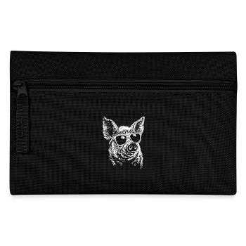 Cool Pig Sunglasses Summer - Pencil Case - black - Front
