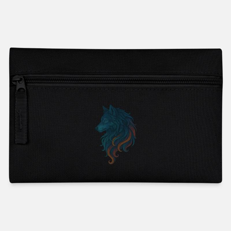 Magic Wolf - Federtasche - Schwarz