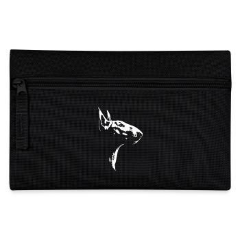 Bull Terrier Silhouette Chien Chien Wilsigns - Trousse - noir - Devant