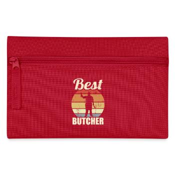 Drôle de boucher - Trousse - rouge - Devant