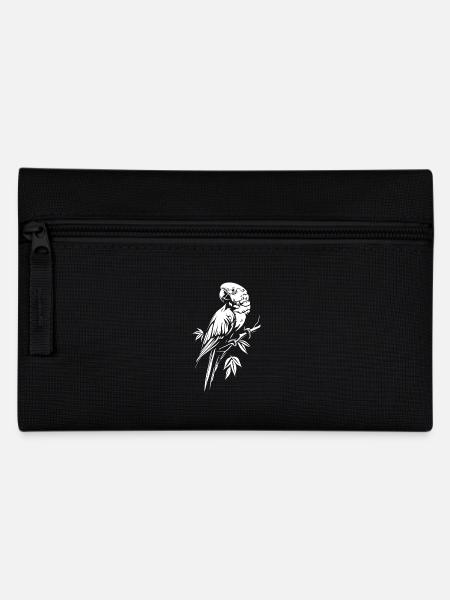Papagei - Federtasche - Schwarz