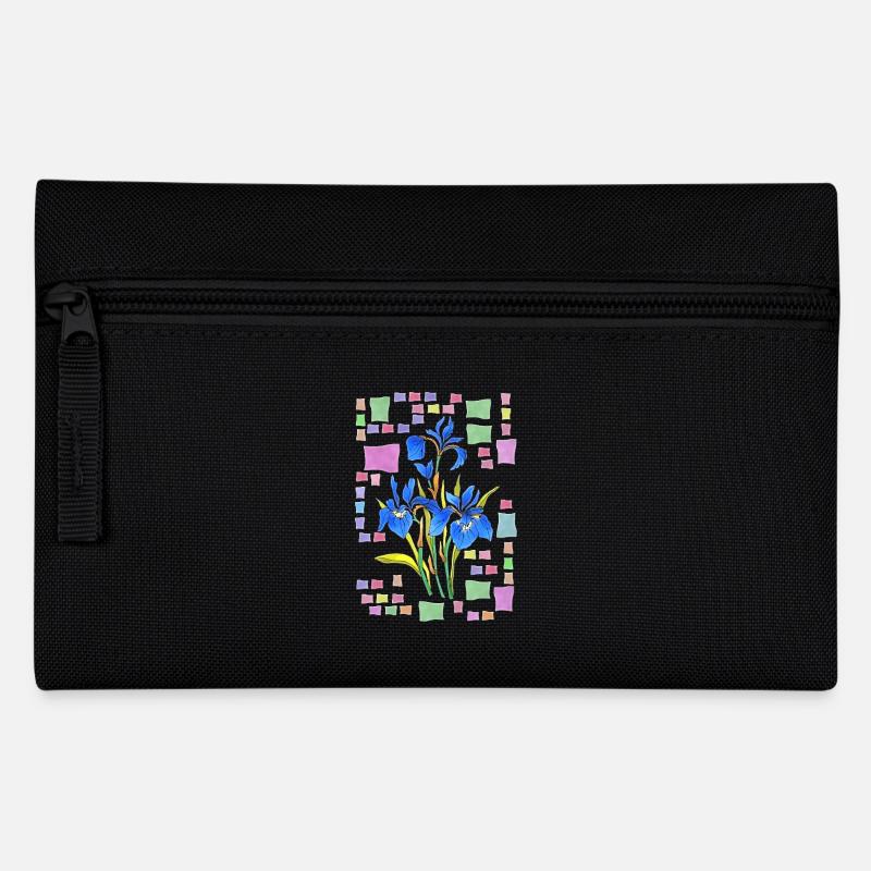 Flowers - Pencil Case - black