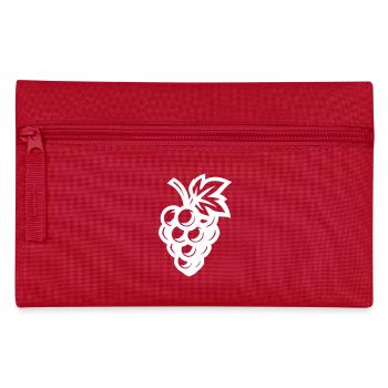 Trauben Symbol Weintrauben - Federtasche - Rot - Vorne