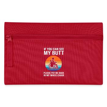 Fauteuil roulant - Trousse - rouge - Devant