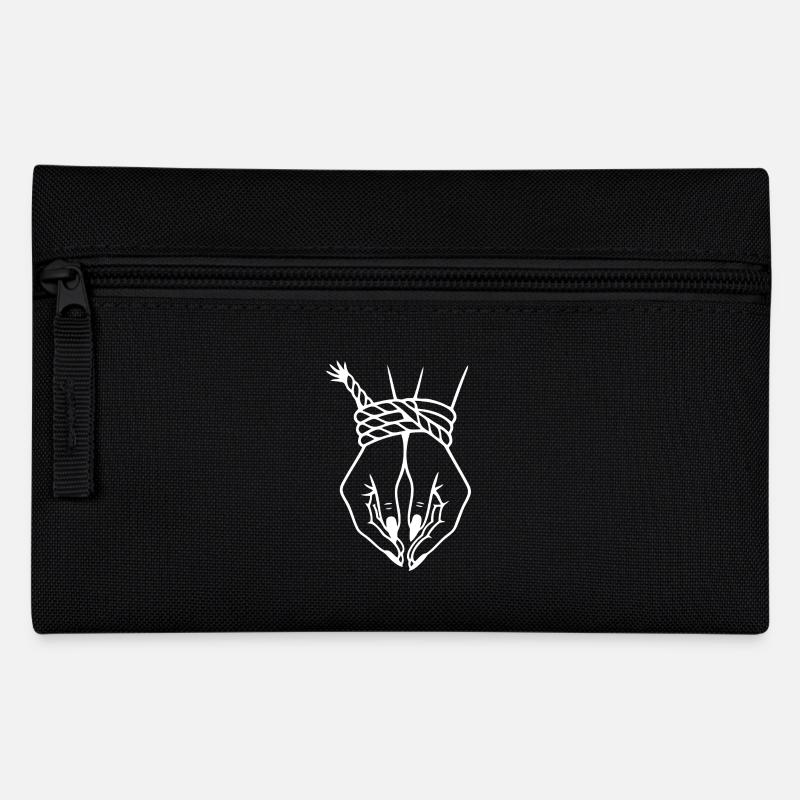 Illustration complexe de nœud de main et de corde - Trousse - noir