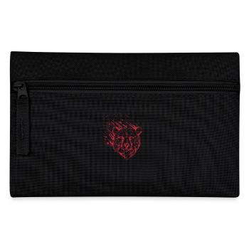 Bär aus Zerrissenem Geäst - Federtasche - Schwarz - Vorne