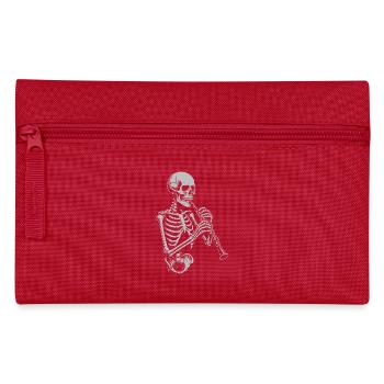 Squelette jouant du hautbois - Trousse - rouge - Devant