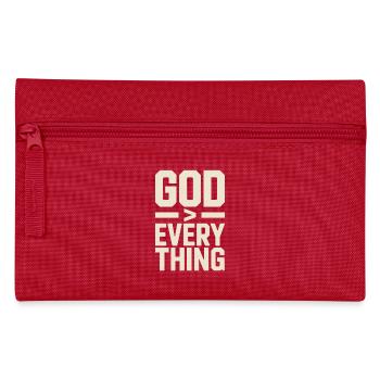 Christlich Gott Ist Groesser Als Alles - Federtasche - Rot - Vorne