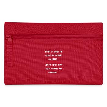 Des voix dans ma tête Menaces silencieuses - Trousse - rouge - Devant
