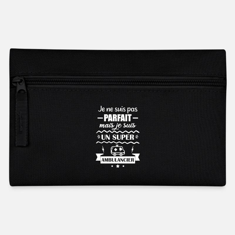 Super Ambulance Emergency Ambulance - Pencil Case - black