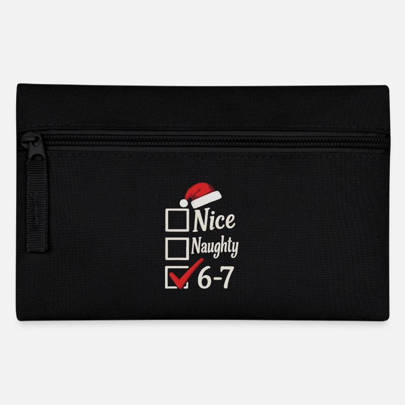 Nice Naughty 67 Christmas Meme - Pencil Case - black