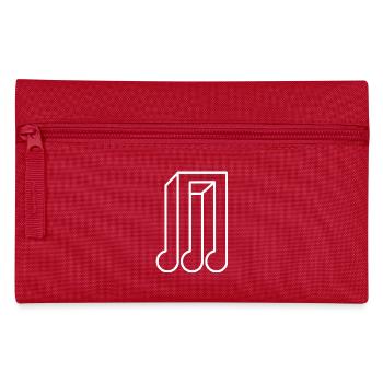Gift Illusion des notes musicales pour musicien chanteur - Trousse - rouge - Devant