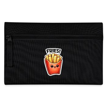 Autocollants de frites de Kawaii Frieze Joie - Trousse - noir - Devant