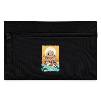 Sushi de la mer du Nord au phoque de Kawaii - Trousse - noir - Devant