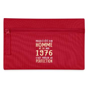 50th Anniversary - Born in May 1976 - Pencil Case - red - Front