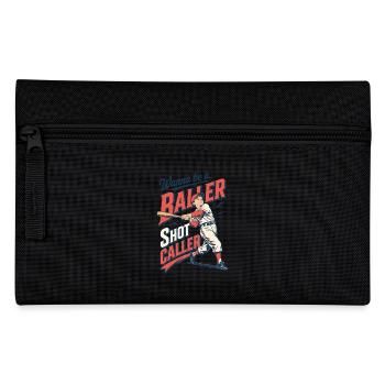 Baseball Baller: Retro Sports Style - Pencil Case - black - Front