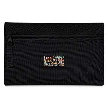 I Can't Argue With My Dad He's Old For Family - Pencil Case - black - Front
