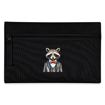 Gentleman Waschbär - Federtasche - Schwarz - Vorne