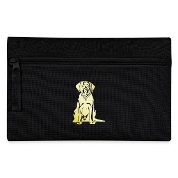 Labrador Hund Silhouette - Federtasche - Schwarz - Vorne