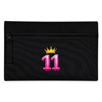 11 Number Crown - Pencil Case - black - Front