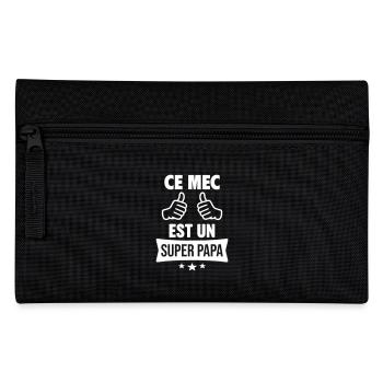 Ce mec est un super papa, cadeau fête des pères - Trousse - noir - Devant